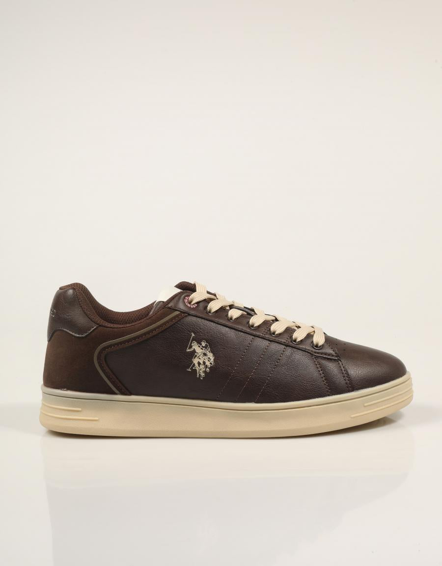 ZAPATILLAS US POLO ASSN ALPHA001 DARK BROWN ALPHA001M/GYH1 en color Marron
