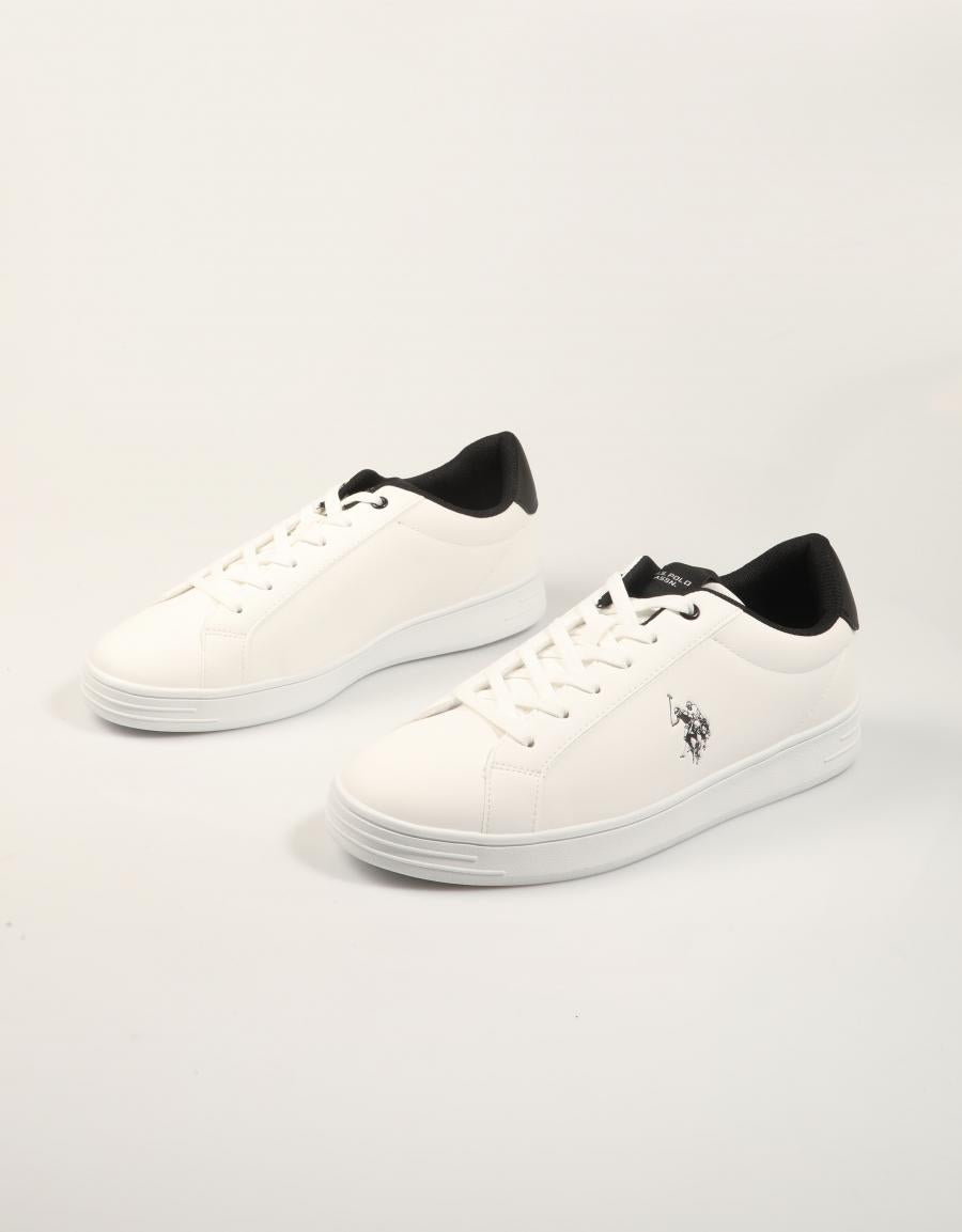 ZAPATILLAS US POLO ASSN ALPHA004 WHITE ALPHA004M/GY1 en color Blanco
