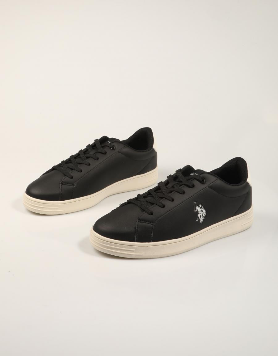 ZAPATILLAS US POLO ASSN ALPHA004 BLACK ALPHA004M/GY1 en color Negro