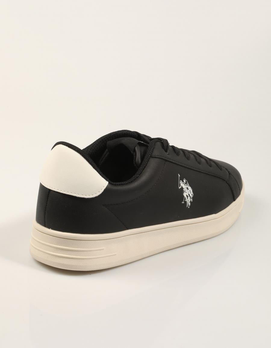 ZAPATILLAS US POLO ASSN ALPHA004 BLACK ALPHA004M/GY1 en color Negro