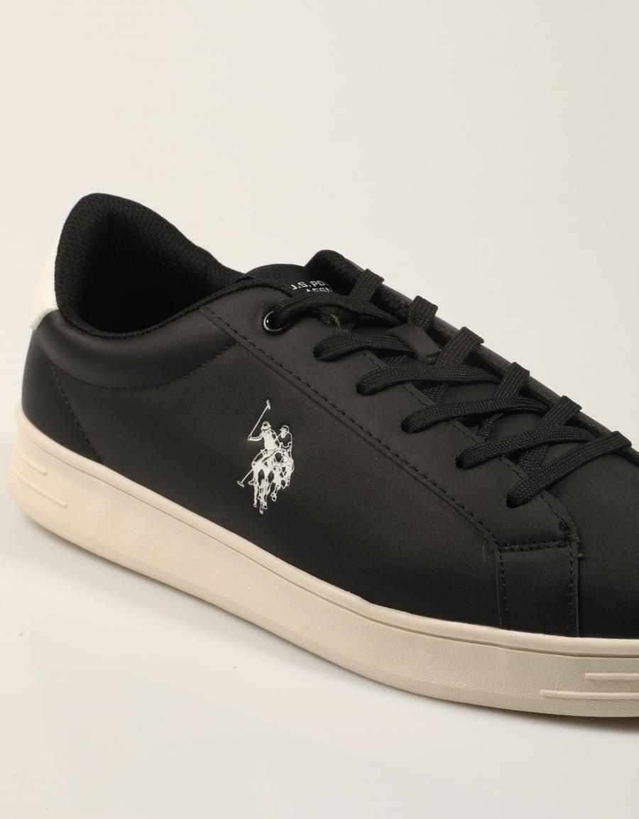 ZAPATILLAS US POLO ASSN ALPHA004 BLACK ALPHA004M/GY1 en color Negro