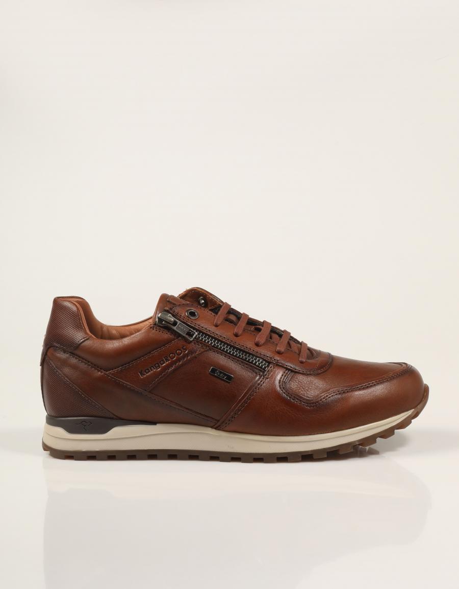 ZAPATILLAS KANGAROOS DEPORTIVO CAMEL en color Cuero