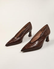 ZAPATOS VESTIR HISPANITAS SALON COCO ESPRESSO en color Marron