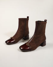 BOTINES HISPANITAS BOTIN BORDO/ESPRESSO en color Burdeos