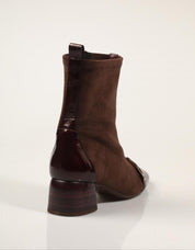 BOTINES HISPANITAS BOTIN BORDO/ESPRESSO en color Burdeos