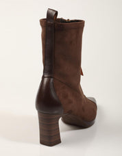 BOTINES HISPANITAS BOTIN CREMALLERA ESPRESSO en color Marron
