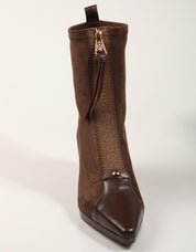 BOTINES HISPANITAS BOTIN CREMALLERA ESPRESSO en color Marron