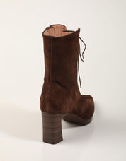 BOTINES HISPANITAS BOTIN CORDONES ESPRESSO en color Marron