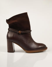 BOTINES HISPANITAS BOTIN TRENZA ESPRESSO en color Marron