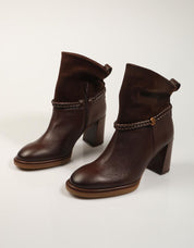 BOTINES HISPANITAS BOTIN TRENZA ESPRESSO en color Marron