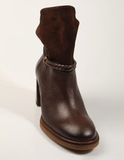 BOTINES HISPANITAS BOTIN TRENZA ESPRESSO en color Marron