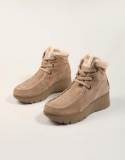 BOTINES HISPANITAS BOTIN WALLABEE CASTORO en color Taupe