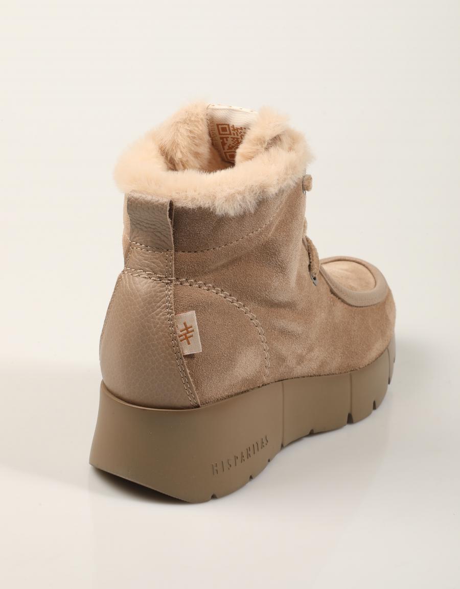 BOTINES HISPANITAS BOTIN WALLABEE CASTORO en color Taupe