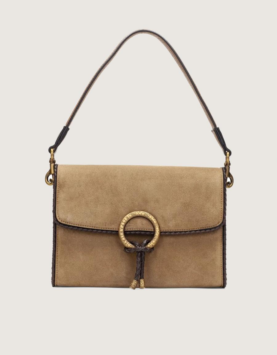 BOLSOS HISPANITAS BOLSO HONEY en color Beige