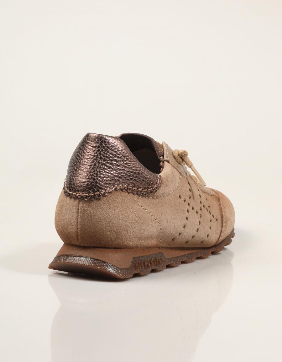 ZAPATILLAS HISPANITAS SNEAKER CASTORO en color Beige