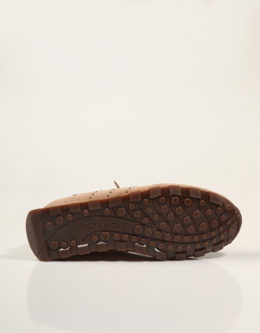 ZAPATILLAS HISPANITAS SNEAKER CASTORO en color Beige