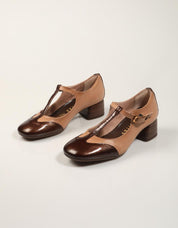 ZAPATOS VESTIR HISPANITAS ZAPATO ESPRESSO/ALMOND en color Beige
