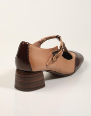 ZAPATOS VESTIR HISPANITAS ZAPATO ESPRESSO/ALMOND en color Beige