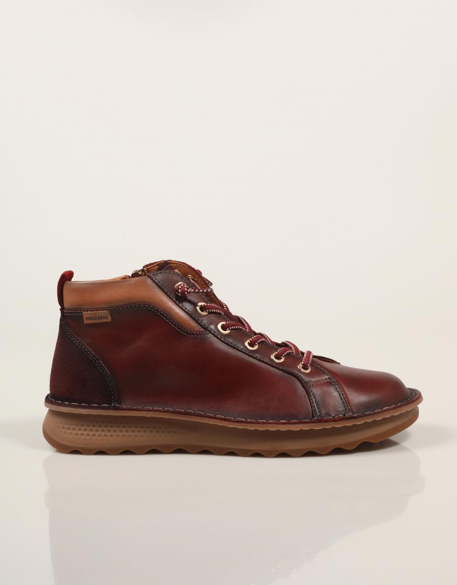 BOTINES PIKOLINOS ALAVA W3J 8509C1 ARCILLA en color Burdeos