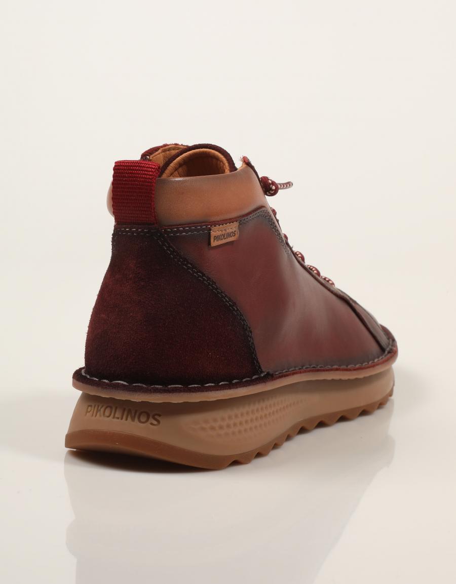 BOTINES PIKOLINOS ALAVA W3J 8509C1 ARCILLA en color Burdeos
