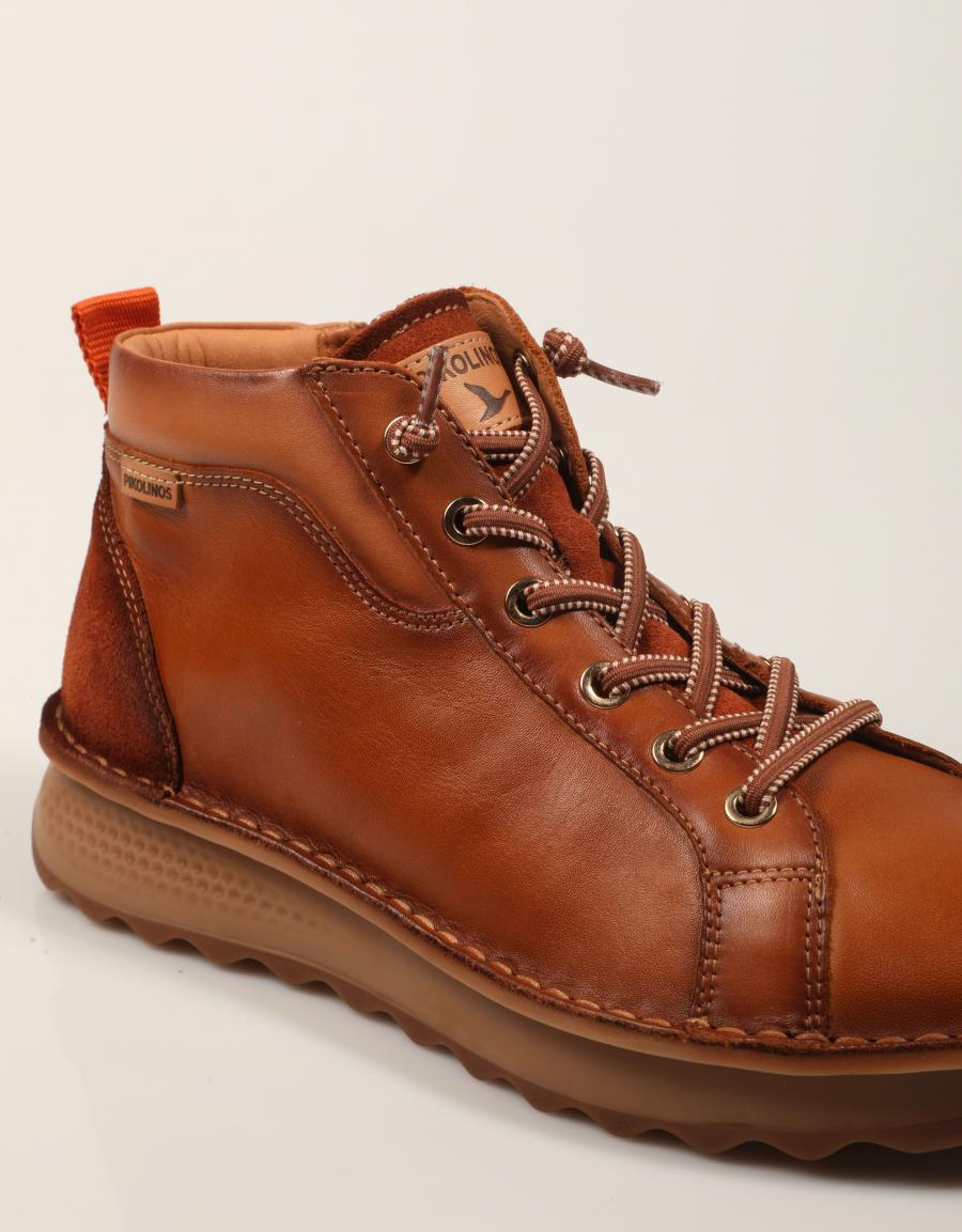 BOTINES PIKOLINOS ALAVA W3J 8509C1 BRANDY en color Cuero