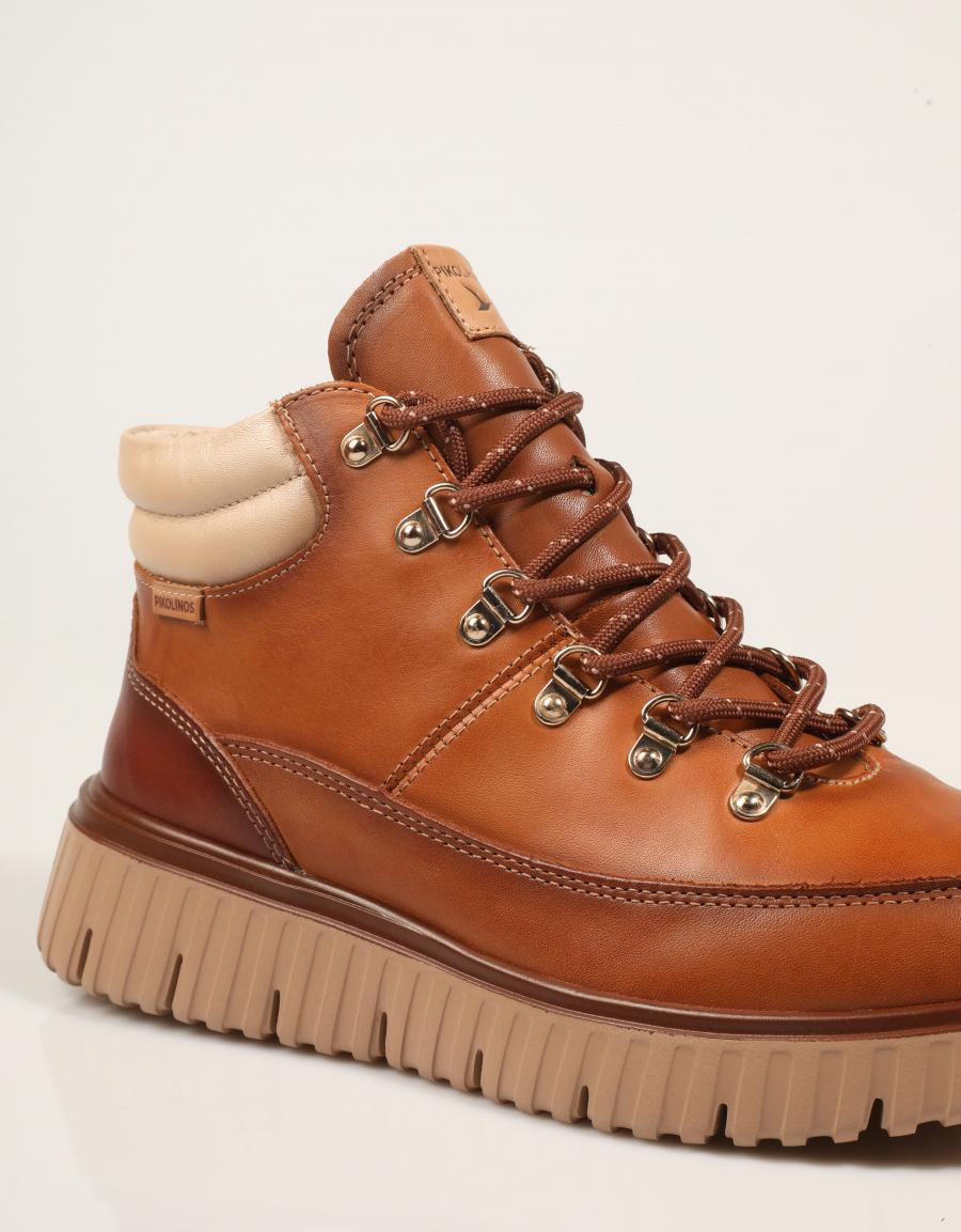 BOTINES PIKOLINOS SEGOVIA W5P 8978C1 BRANDY en color Cuero
