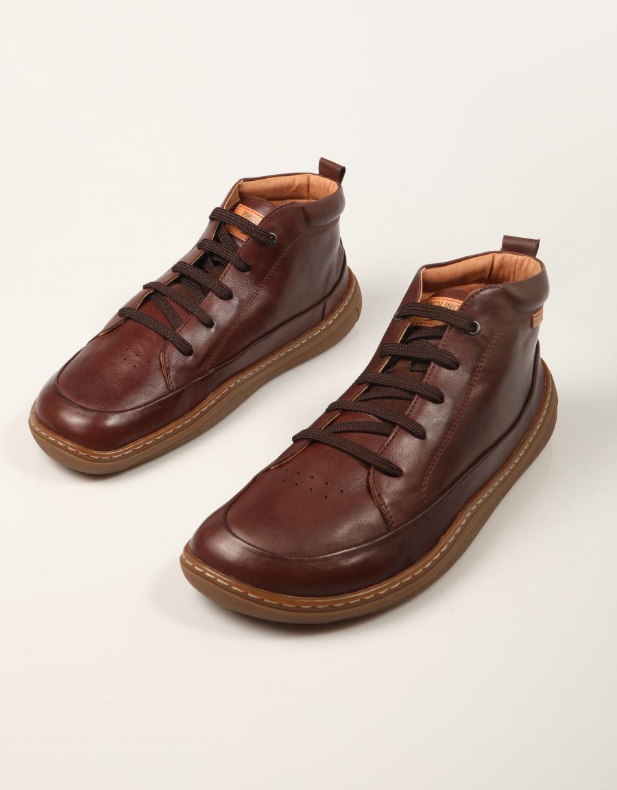 BOTINES PIKOLINOS ARANJUEZ U9F 8055C1 CAOBA en color Marron