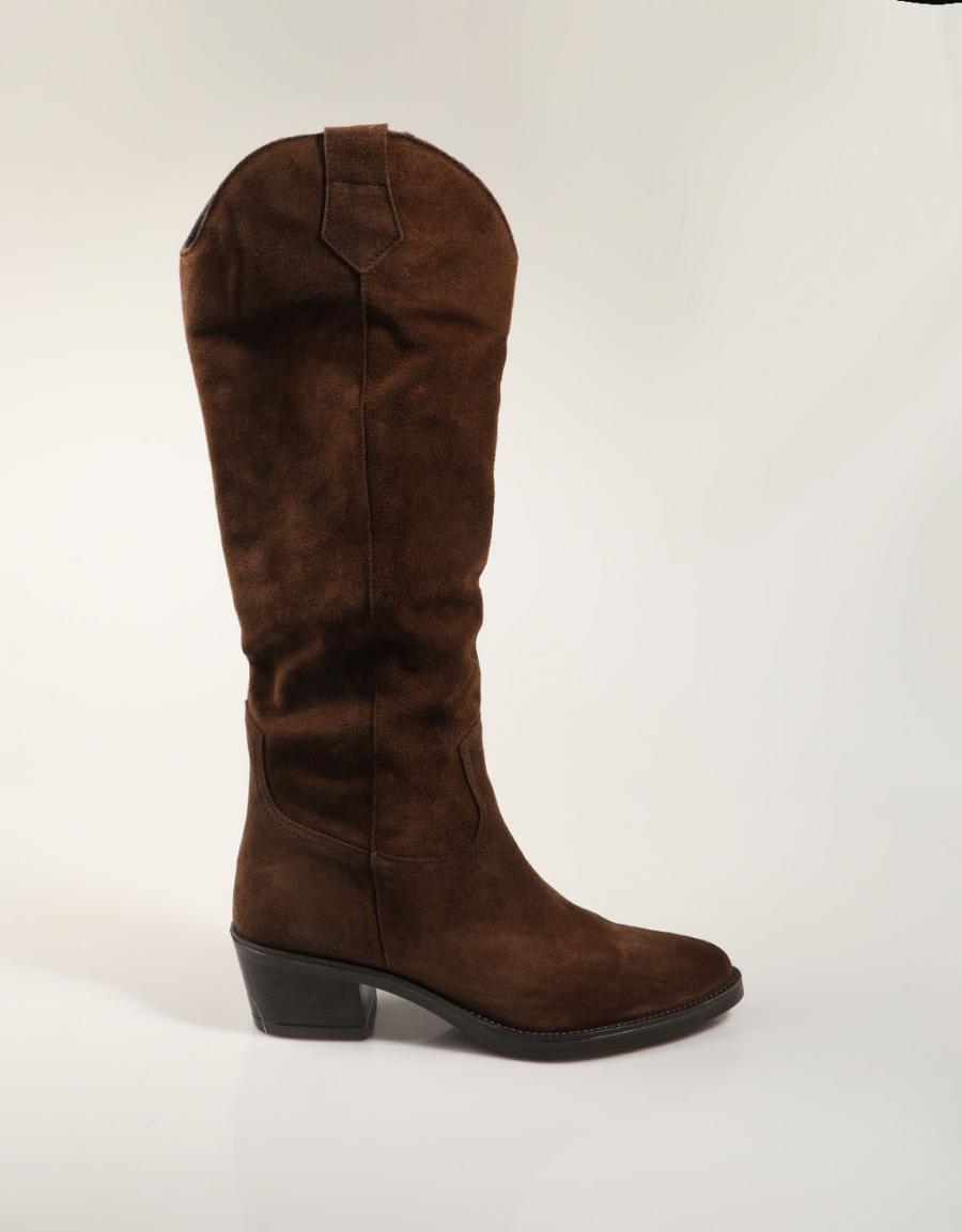 BOTAS LUCIA VIGUERA BOTA VITELO TESTA en color Marron