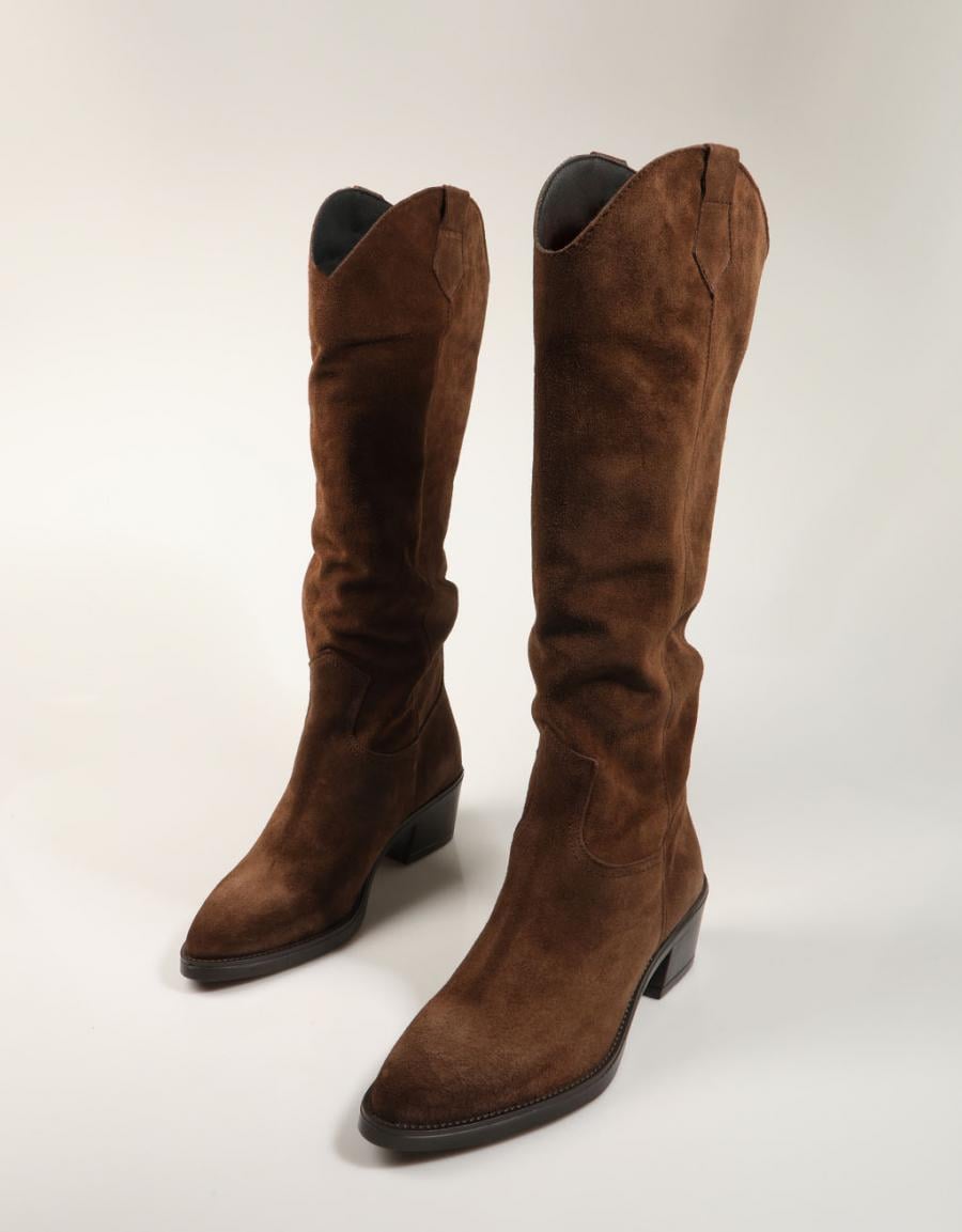BOTAS LUCIA VIGUERA BOTA VITELO TESTA en color Marron