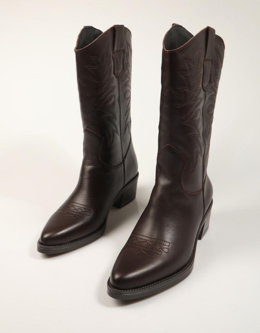 BOTAS LUCIA VIGUERA BOTA CRIMEA CAOBA en color Marron