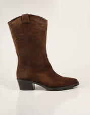 BOTAS LUCIA VIGUERA BOTA VITELO TESTA en color Marron