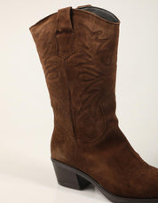 BOTAS LUCIA VIGUERA BOTA VITELO TESTA en color Marron
