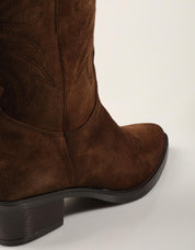 BOTAS LUCIA VIGUERA BOTA VITELO TESTA en color Marron