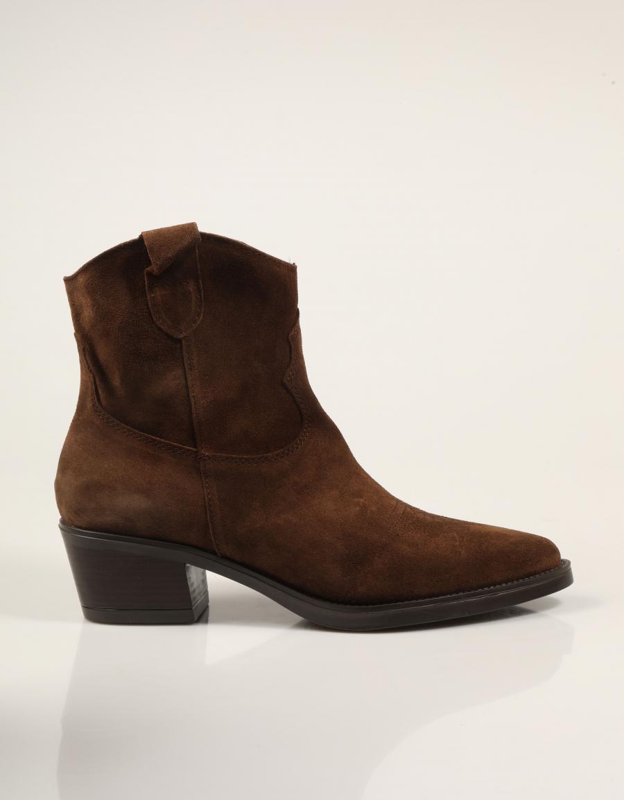 BOTINES LUCIA VIGUERA BOTIN VITELO TESTA en color Marron