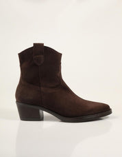 BOTINES LUCIA VIGUERA BOTIN VITELO CAOBA en color Cuero