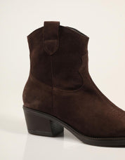 BOTINES LUCIA VIGUERA BOTIN VITELO CAOBA en color Cuero
