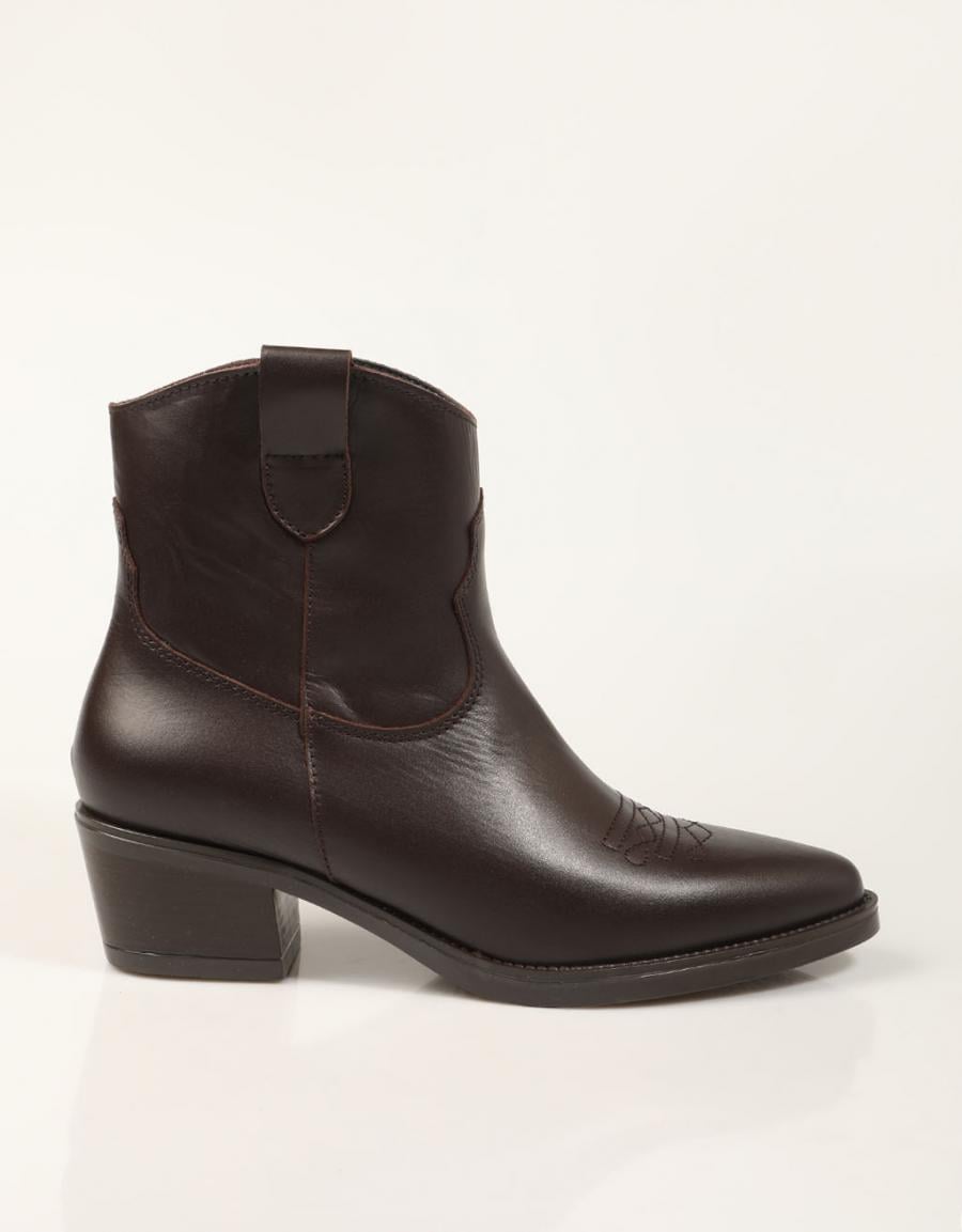 BOTINES LUCIA VIGUERA BOTIN CRIMEA CAOBA en color Marron