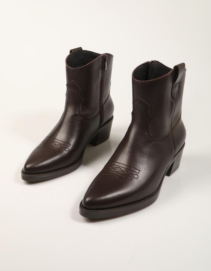 BOTINES LUCIA VIGUERA BOTIN CRIMEA CAOBA en color Marron