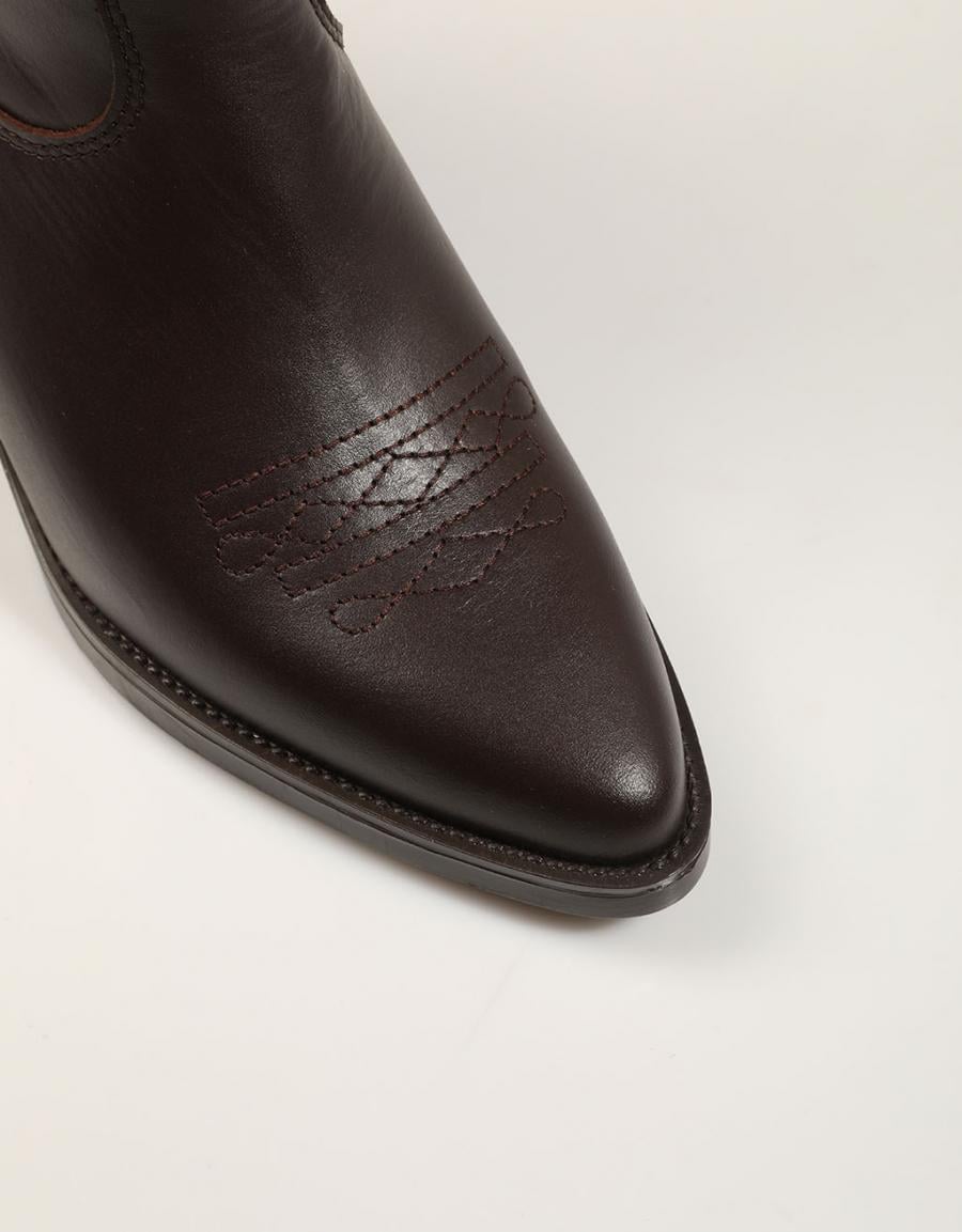 BOTINES LUCIA VIGUERA BOTIN CRIMEA CAOBA en color Marron