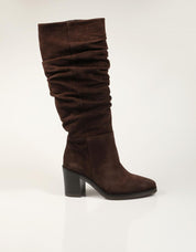BOTAS LUCIA VIGUERA BOTA VITELO CAOBA en color Cuero