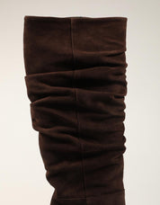 BOTAS LUCIA VIGUERA BOTA VITELO CAOBA en color Cuero