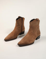 BOTINES LUCIA VIGUERA BOTIN VITELO VISON en color Cuero