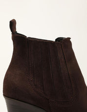 BOTINES LUCIA VIGUERA BOTIN VITELO CAOBA en color Marron