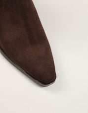 BOTINES LUCIA VIGUERA BOTIN VITELO CAOBA en color Marron