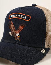 GORRA GOORIN BROS DENIM ROCKER BLUE 101-3140-DEN04 en color Azul marino