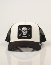GORRA GOORIN BROS DANGER SKULL VOID 101-3831-DUS02 en color Blanco