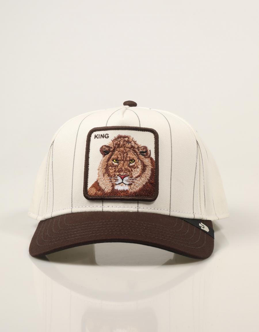 GORRA GOORIN BROS PINSTRIPE LION PALM GREEN 101-4002-GRY05 en color Hielo