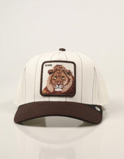GORRA GOORIN BROS PINSTRIPE LION PALM GREEN 101-4002-GRY05 en color Hielo