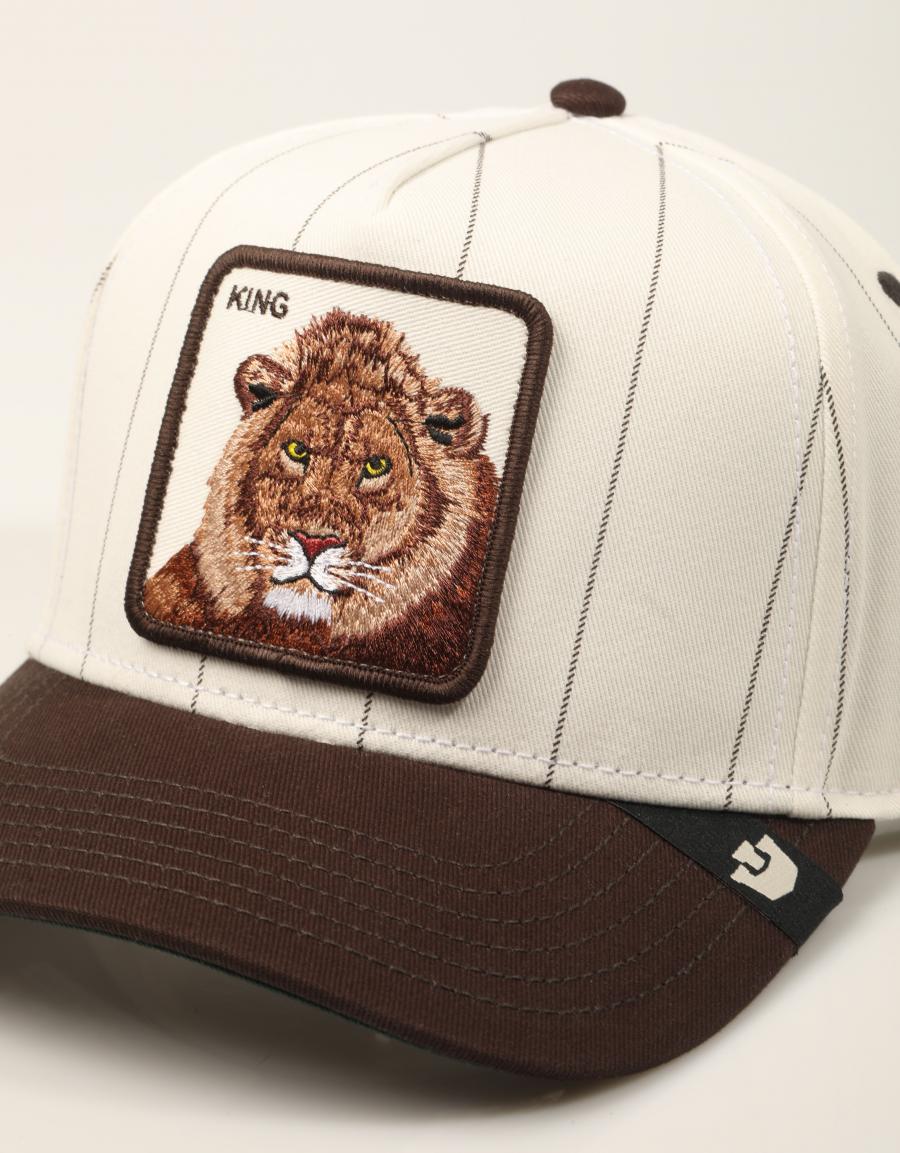 GORRA GOORIN BROS PINSTRIPE LION PALM GREEN 101-4002-GRY05 en color Hielo