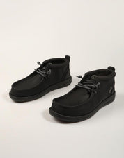 BOTINES DUDE WALLY MID HD42051 BLACK en color Negro